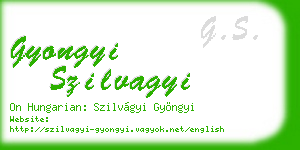 gyongyi szilvagyi business card